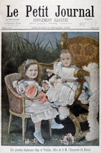 Velké vévodkyně Olga a Tatiana z Ruska, 1899 od Henri Meyer