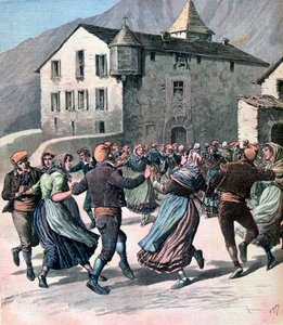Farandole, Andorra, 1891 od Henri Meyer