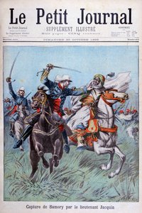 Dobytí Toure Samory poručíkem Jacquinem poblíž Guelemou v roce 1898. od Henri Meyer