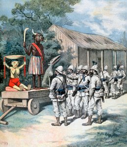 Idol války, Kana, Dahomey, Afrika, 1892 od Henri Meyer