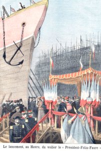 Odhalení plachetnice FelixFaure, Le Havre od Henri Meyer