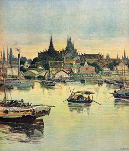 Pohled na Bangkok od Henri Meyer