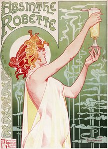 Absintový Robette Plakát od Privat Livemont