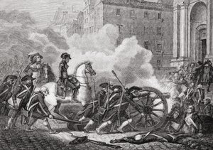Porážka pařížských sekcí, květen 1795, z „Histoire de la Revolution Francaise“ od Louise Blanca (1811-82), vyrytého Paulem Jonnardem († 1902) 1847-62 od Henri Renaud