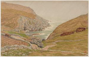Malá zátoka poblíž Pointe du Raz od Henri Rivière