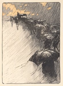Pohřeb v Trestraou od Henri Rivière