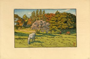 Malé dřevo v Beret (Douarnenez) od Henri Rivière