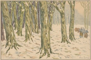 Les, zima od Henri Rivière