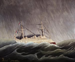 Loď v tempestadu. Umělec: HENRI ROUSSEAU. Muzeum: NÁRODNÍ MUZEA PARIS FRANCIA od Henri Rousseau