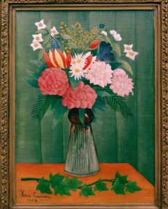 Kytice na větvi břečťanu od Henri Rousseau