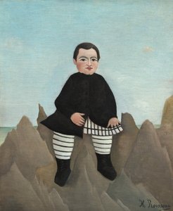 Chlapec na skalách od Henri Rousseau