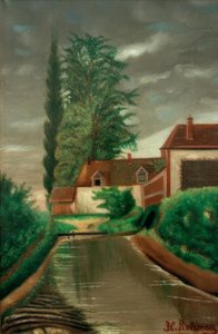 Vodní mlýn od Henri Rousseau