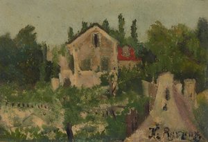 Návrh: Venkovský dům ve St-Cloud od Henri Rousseau