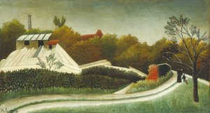 Pila, Předměstí Paříže, c. 189395. od Henri Rousseau