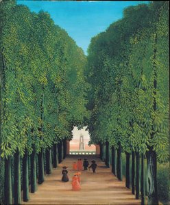 Alej v parku Saint-Cloud od Henri Rousseau