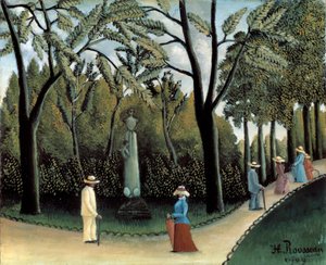 Lucemburské zahrady, památník Chopina, 1909 od Henri Rousseau