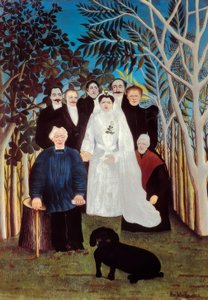 Svatba na venkově od Henri Rousseau