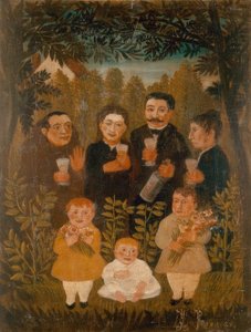 Spojené rodiny od Henri Rousseau