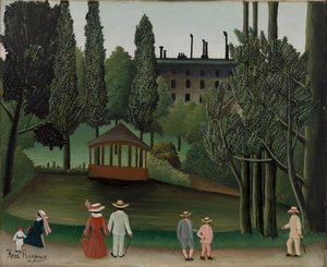 Pohled na park Montsouris, Kiosk od Henri Rousseau