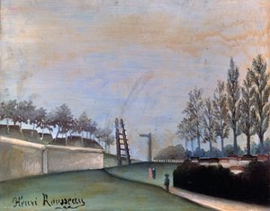 Pohled na Vanves, 1909. od Henri Rousseau