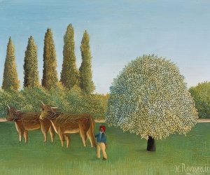 Louka (vrba). 1910 od Henri Rousseau