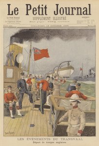 Nalodění britských vojáků na lodě do Jižní Afriky od Henri Rudaux