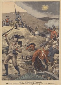 Zajetí britské dělové baterie Búry v Jižní Africe od Henri Rudaux