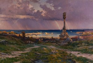 Po bouři v Portrieux od Henri Saintin