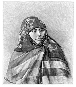 Žena z Brussa, Turecko, 1895. od Henri Thiriat