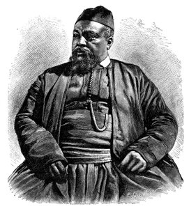 Mulai Tayeb, šerif z Wezzan, severní Afrika, 1895.