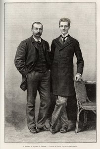 Portréty objevitelů Gabriela Bonvalota (1853-1933), autora příběhu a prince Henriho d
