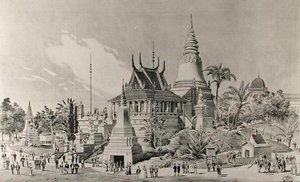 Kambodžský palác na Trocadero, světová výstava z roku 1900