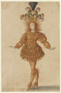 Louis XIV jako Apollo v baletu Ballet de la Nuit, 1653. od Henri de Gissey