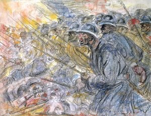 The Assault, Verdun (tužka a wc na papíře)
