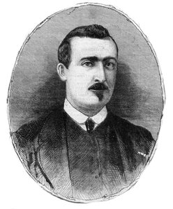 Portrét Antoine Alphonse Chassepota (1833-1905) zbrojíře a tvůrce stejnojmenné pušky - kresba Henryho de Montauta od Henri de Montaut