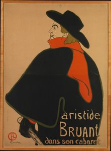 Aristide Bruant ve svém kabaretu