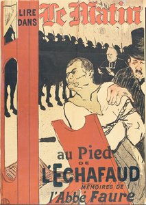 Na úpatí šibenice, reklama na "Le Matin od Henri de Toulouse-Lautrec