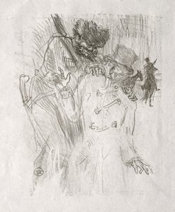 Na úpatí Sinaje: Zatčení Schlomé Fusse od Henri de Toulouse-Lautrec