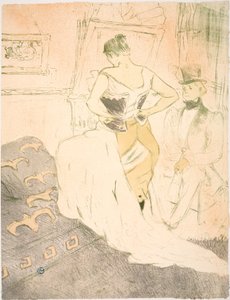 Žena v korzetu, Passage Conquest od Henri de Toulouse-Lautrec