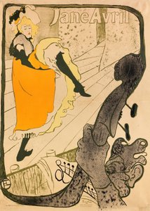 Jane Avril od Henri de Toulouse-Lautrec