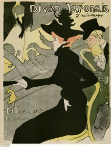 Japonský divan od Henri de Toulouse-Lautrec