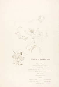 Le crocodile, Menu
