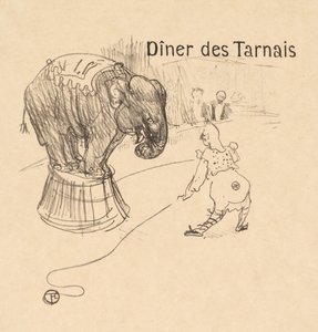 Menu z Dinner Tarnais od Henri de Toulouse-Lautrec