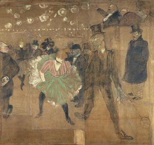 Panely pro Goulue baraque na Foire du Trône v Paříži od Henri de Toulouse-Lautrec