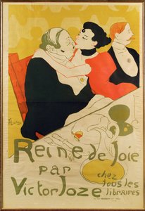 Román Reine de joie od Victora Joze je dnes připomínán díky Lautrecovu plakátu a krutému vyobrazení postav knihy... (litografie) od Henri de Toulouse-Lautrec