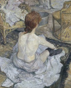 Rousse, známý také jako La Toilette od Henri de Toulouse-Lautrec