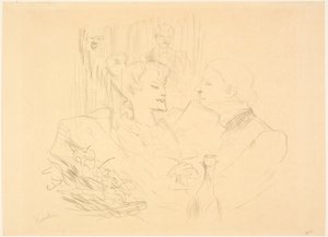 Večeře v Londýně od Henri de Toulouse-Lautrec