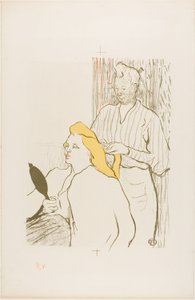 Kadeřník, Program pro Théâtre Libre od Henri de Toulouse-Lautrec