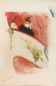 Loge se zlacenou maskou od Henri de Toulouse-Lautrec