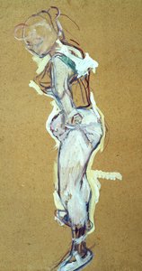 Lichoběžník si upravuje košili od Henri de Toulouse Lautrec